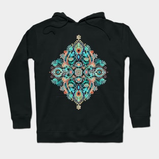 Modern Folk in Jewel Colors Hoodie